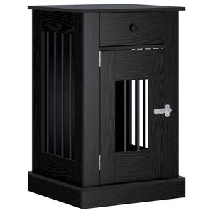 vidaXL N&aacute;bytek pro ps&iacute; kotec Čern&yacute; dub 50 x 47,5 x 80 cm