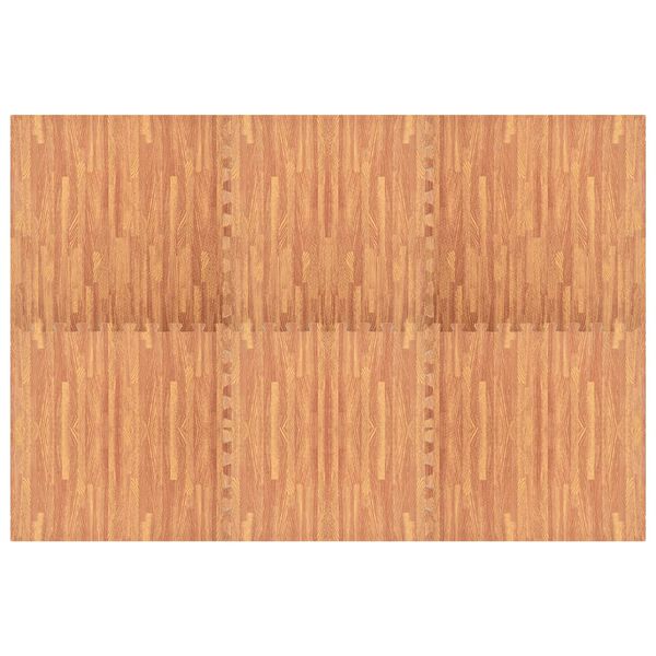 vidaXL Podložky na zem 6 ks kresba dřeva 2,16 m² EVA pěna