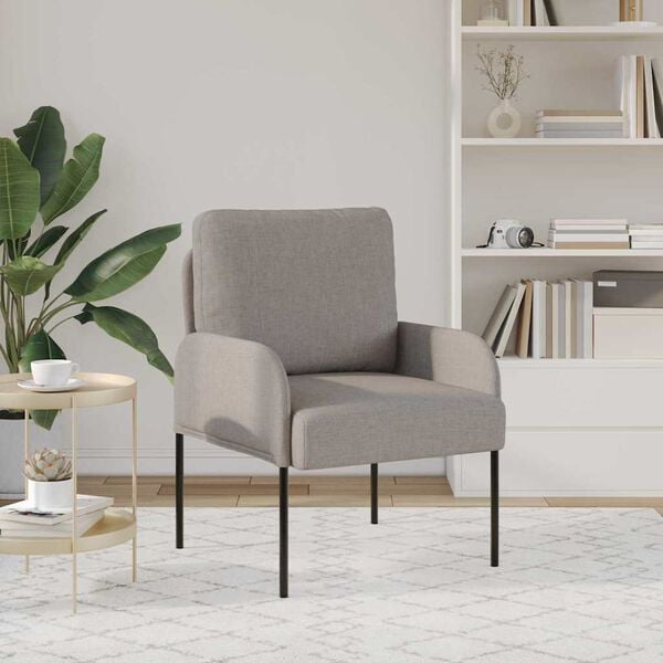 vidaXL Pohovky s pol&scaron;t&aacute;řem 55cm Taupe Překližka