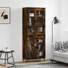 vidaXL Skř&iacute;ň highboard kouřov&yacute; dub 69,5 x 34 x 180 cm kompozitn&iacute; dřevo