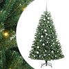 vidaXL Uměl&yacute; Skl&aacute;dac&iacute; V&aacute;nočn&iacute; Strom Zelen&aacute; 150 cm PVC a kov