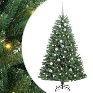 vidaXL Uměl&yacute; Skl&aacute;dac&iacute; V&aacute;nočn&iacute; Strom Zelen&aacute; 150 cm PVC a kov