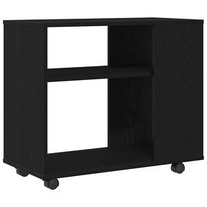 vidaXL Odkl&aacute;dac&iacute; stolek čern&yacute; dub 70 x 35 x 60,5 cm, konstrukčn&iacute; dřevo