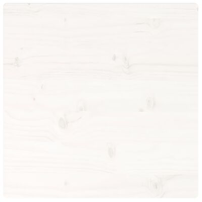 vidaXL Stolní deska bílá 50x50x2,5 cm masivní borové dřevo čtvercová