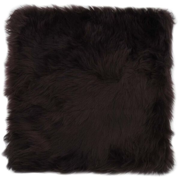 vidaXL Podsedáky na židle 2 ks hnědé 40 x 40 cm pravá ovčí kůže