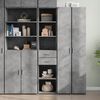 vidaXL Skř&iacute;ň highboard betonově &scaron;ed&aacute; 40x42,5x185 cm kompozitn&iacute; dřevo