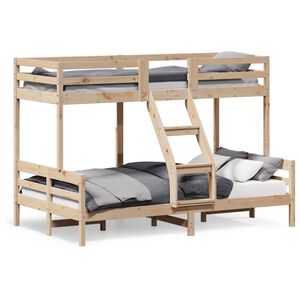vidaXL Patrov&aacute; postel 80 x 200/120 x 200 cm masivn&iacute; borov&eacute; dřevo
