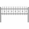 vidaXL Spike plot ASTEN 200 x 110 cm Pr&aacute;&scaron;kově lakovan&aacute; ocel Čern&aacute;