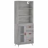 vidaXL Skř&iacute;ň highboard &scaron;ed&aacute; sonoma 69,5 x 34 x 180 cm kompozitn&iacute; dřevo