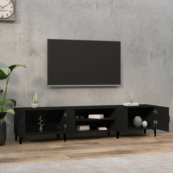 vidaXL TV skříňka černá 180 x 31,5 x 40 cm kompozitní dřevo