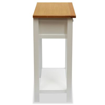 vidaXL Odkládací stolek 50 x 32 x 75 cm masivní dubové dřevo