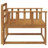 vidaXL Venkovn&iacute; středn&iacute; pohovka Masivn&iacute; ak&aacute;tov&eacute; dřevo Př&iacute;rodn&iacute;