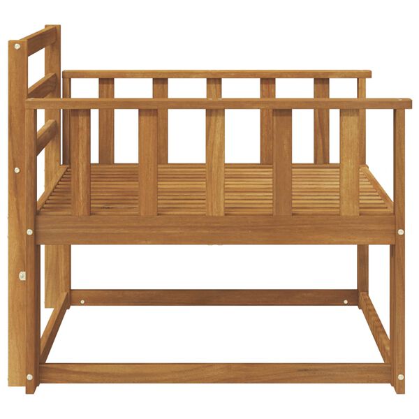 vidaXL Venkovn&iacute; středn&iacute; pohovka Masivn&iacute; ak&aacute;tov&eacute; dřevo Př&iacute;rodn&iacute;