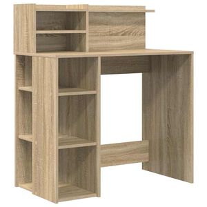 vidaXL Stůl Sonoma dub Kompozitn&iacute; dřevo 90 x 48 x 101,5 cm