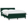 vidaXL Box spring postel s matrac&iacute; tmavě zelen&aacute; 160x220 cm samet