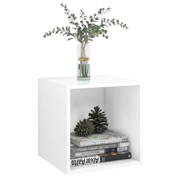 vidaXL N&aacute;stěnn&eacute; skř&iacute;ňky 2 ks b&iacute;l&eacute; 37 x 37 x 37 cm dřevotř&iacute;ska