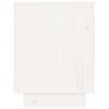 vidaXL Noční stolek bílý 40 x 30 x 40 cm masivní borové dřevo