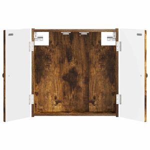 vidaXL Skř&iacute;ň na terče EDE Kouřov&yacute; dub 52,5 x 10,5 x 53,5 cm