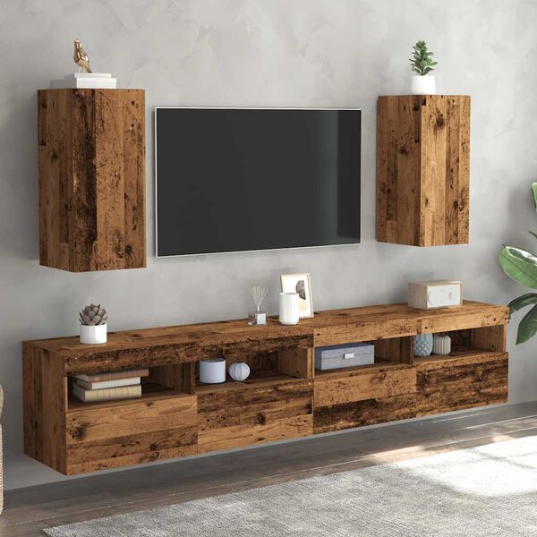 vidaXL TV skř&iacute;ňky 2 ks old wood 30,5 x 30 x 60 cm kompozitn&iacute; dřevo