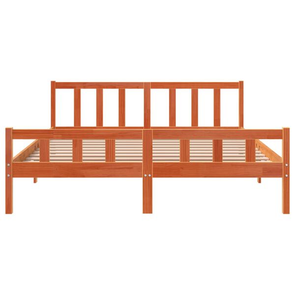 vidaXL Postel bez matrace voskově hněd&aacute; 180 x 200 cm masivn&iacute; borovice