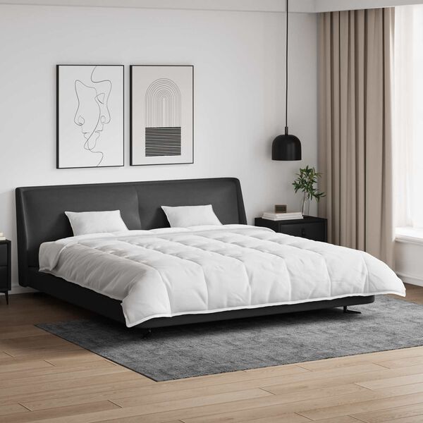 vidaXL Sada přikr&yacute;vek s pol&scaron;t&aacute;řem 3 pcs B&iacute;l&aacute; Peř&iacute;