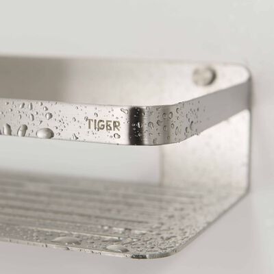Tiger Polička do koupelny Caddy stříbrná 1400030946