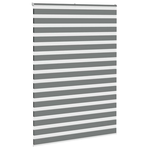 vidaXL Zebra roleta tmavě &scaron;ed&aacute; 165x200cm &scaron;&iacute;řka l&aacute;tky 160,9cm polyester