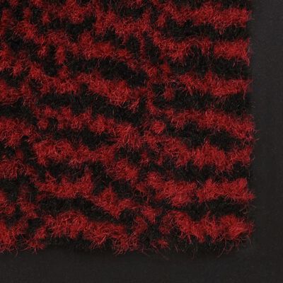 vidaXL Protiprachová obdélníková rohožka všívaná 90 x 150 cm červená