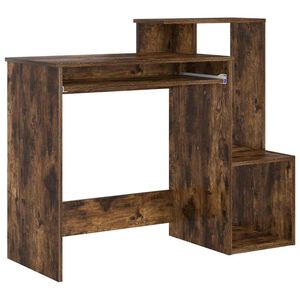 vidaXL Stůl Kouřov&yacute; dub 106 x 41 x 88.5 cm Kompozitn&iacute; dřevo