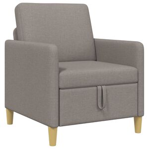 vidaXL Sofa s &uacute;ložn&yacute;m prostorem Taupe 72 x 78 x 87 cm Polyester