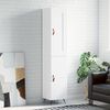 vidaXL Skř&iacute;ň highboard b&iacute;l&aacute; 34,5 x 34 x 180 cm kompozitn&iacute; dřevo