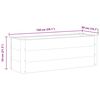 vidaXL Vyvýšený záhon dřevoplast 150 x 50 x 54 cm šedý