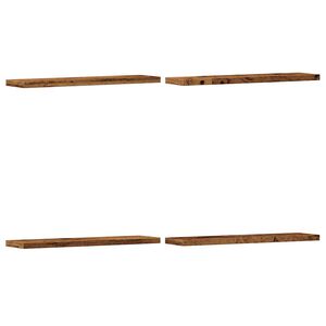vidaXL N&aacute;stěnn&eacute; police 4 ks old wood 40 x 20 x 1,5 cm kompozitn&iacute; dřevo