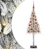 vidaXL V&aacute;nočn&iacute; stromeček s 150 LED diodami B&iacute;l&aacute; 120 cm PE a Ocel