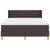vidaXL Postel s boxspringem s čelo Tmavě hněd&aacute; 200 x 160 cm Polyester