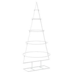 vidaXL Kovov&yacute; v&aacute;nočn&iacute; stromek se stojanem KUOPIO 125 cm Ocel B&iacute;l&aacute;