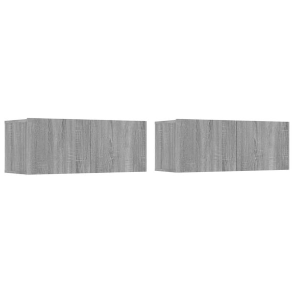 vidaXL 4dílný set TV skříněk šedý sonoma kompozitní dřevo