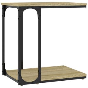 vidaXL Odkl&aacute;dac&iacute; stolek dub sonoma 50 x 35 x 52 cm kompozitn&iacute; dřevo