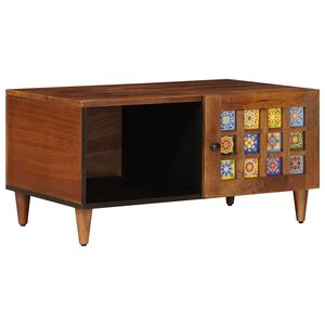 vidaXL Konferenčn&iacute; stolek Hněd&aacute; 80 x 50 x 40 cm Masivn&iacute; mangov&eacute; dřevo