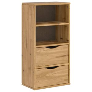 vidaXL Bočn&iacute; skř&iacute;ňka se z&aacute;suvkami "ODDA" 40x24x79 cm Borovicov&yacute; masiv