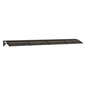 vidaXL Vchodov&aacute; stř&iacute;&scaron;ka čern&aacute; 350 x 75 cm polykarbon&aacute;t