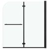 vidaXL Skl&aacute;dac&iacute; sprchov&yacute; kout se 2 panely ESG 120 x 140 cm čern&yacute;