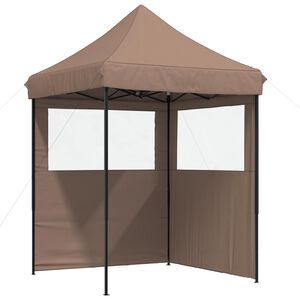 vidaXL Party Stan 200 x 200 x 306 cm Hněd&aacute; Oxford l&aacute;tka
