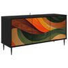 vidaXL Televizn&iacute; skř&iacute;ň BONN 102 x 33 x 51 cm Čern&yacute; dub