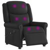 vidaXL Elektrick&eacute; mas&aacute;žn&iacute; polohovac&iacute; křeslo leskl&eacute; čern&eacute; uměl&aacute; kůže