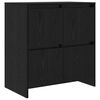 vidaXL Serv&iacute;rovac&iacute; skř&iacute;ň Čern&yacute; dub 70 x 41 x 75 cm Kompozitn&iacute; dřevo