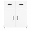 vidaXL Skř&iacute;ň highboard b&iacute;l&aacute; 69,5 x 34 x 180 cm kompozitn&iacute; dřevo