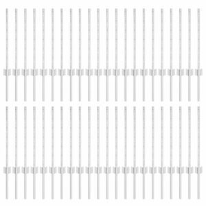 vidaXL Plotov&yacute; sloupek. 44 pcs Stř&iacute;brn&aacute; 100 cm Ocel