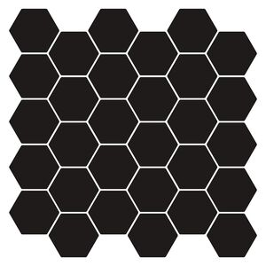 vidaXL Hexagon&aacute;ln&iacute; dlaždice 20 ks Čern&aacute; 30 x 30 cm Polyuretan a PET
