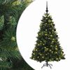 vidaXL Uměl&yacute; v&aacute;nočn&iacute; stromek s v&aacute;nočn&iacute;mi koulemi 120 cm 150 LED